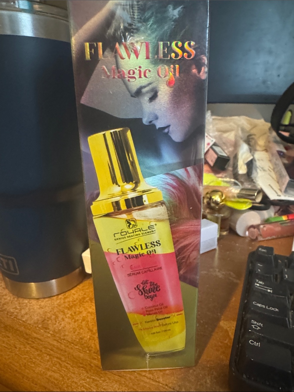 Couple Flawless Magic Oil Hair Serum - Pink & Gold Bottle